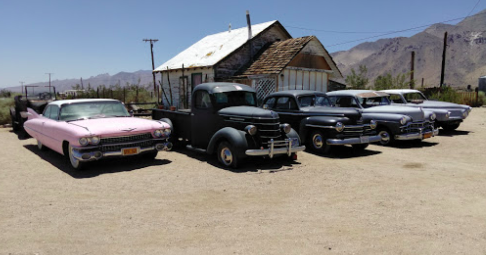 tucker and cadillac with other classic cars